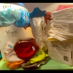 NEVER BEFORE USED Cloth Reusable Diaper Kit
